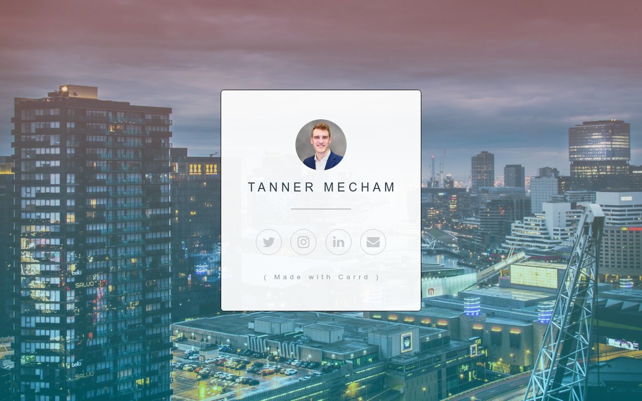 Carrd profile picture for @tanner